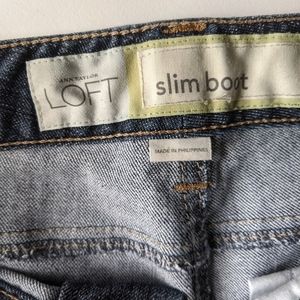 Loft jeans slim bootcut size 6